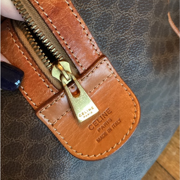 Authentic vintage, Celine Macadam travel tote, Boston bag. - Picture 9 of 14